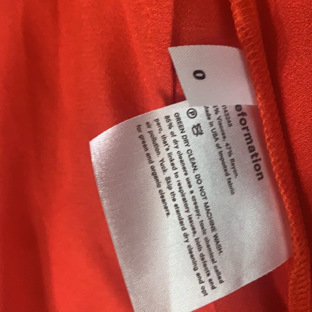 REFORMATION RED DRESS SIZE 0‎ - Picture 10 of 11